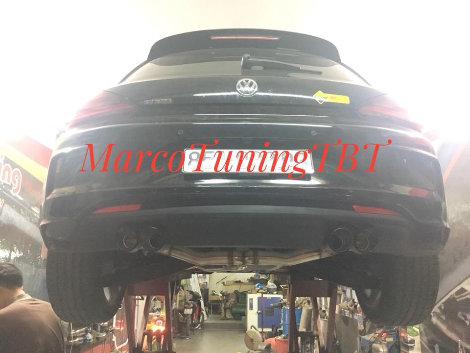 Downpipe và hệ thống pô on/off cho wolkswagen scirocco GTS