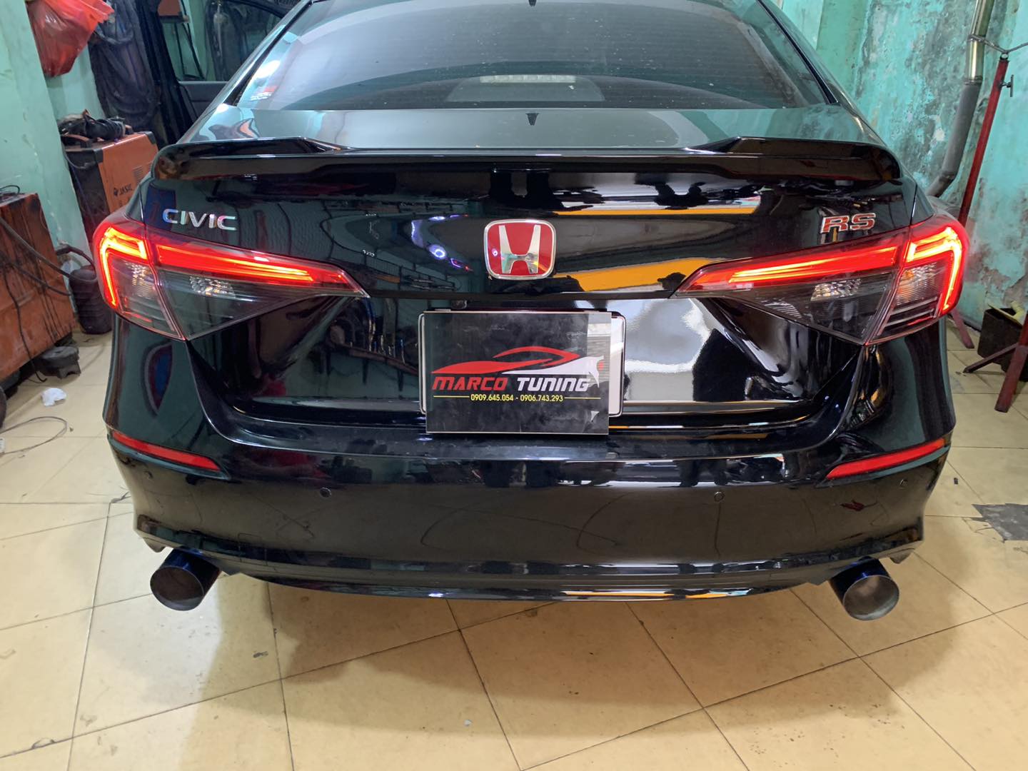 Nâng cấp độ pô cho cho Honda Civic RS thế hệ thứ 11